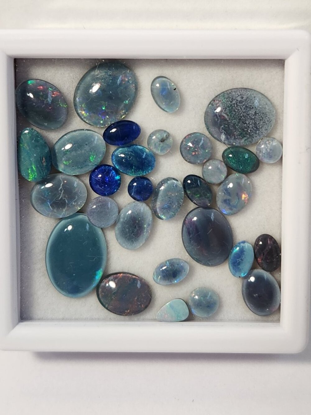 Natural 2013 Australian Opal Doublet Triplet Parcel 24.15 CTW Estate Loose Gems
